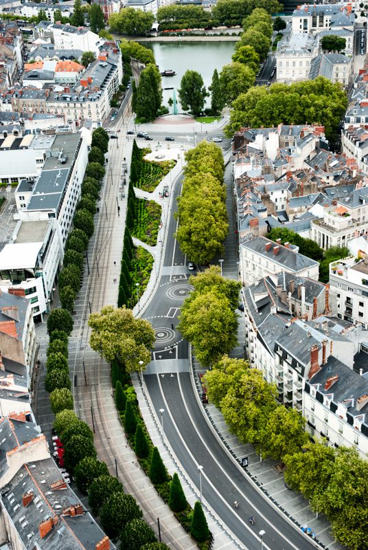 Le point de vue en photographie-plongée-rue de Nantes