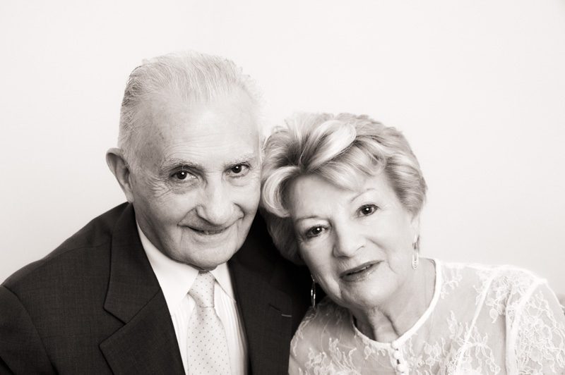 Le point de vue en photographie-plongée-couple âgé