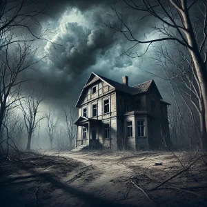 Émotions en photograpie-peur-Vieille maison isolée-hantée ?-atmosphère sombre-Psycho